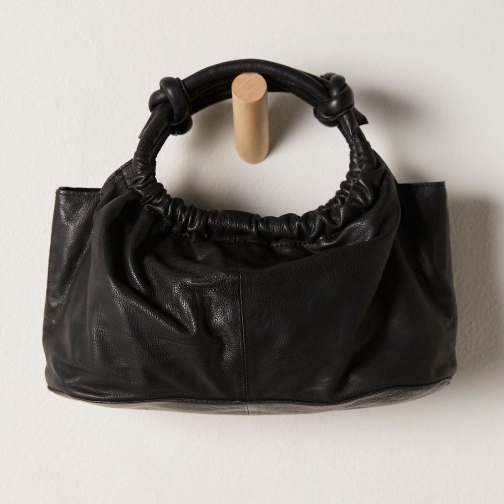 Free People Head Over Heels Leather Crossbody Bag in Black - Picture 3 of 10